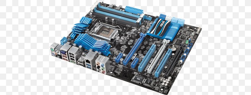 Intel P67 LGA 1155 Motherboard ASUS P8P67 Pro, PNG, 500x310px, Intel, Asus, Atx, Capacitor, Central Processing Unit Download Free