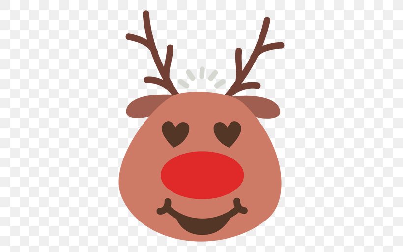 Reindeer Rudolph Santa Claus Clip Art, PNG, 512x512px, Reindeer, Anger, Antler, Christmas, Christmas Ornament Download Free