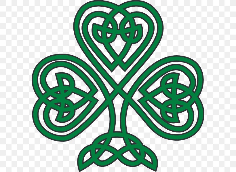 Shamrock Celts Celtic Knot Clover Clip Art, PNG, 600x597px, Shamrock, Area, Art, Artwork, Celtic Art Download Free