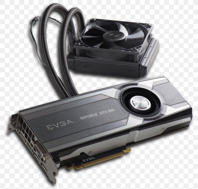 Graphics Cards & Video Adapters EVGA Corporation NVIDIA GeForce GTX 980 Ti 英伟达精视GTX, PNG, 827x791px, Graphics Cards Video Adapters, Computer Component, Computer System Cooling Parts, Electronic Device, Electronics Download Free