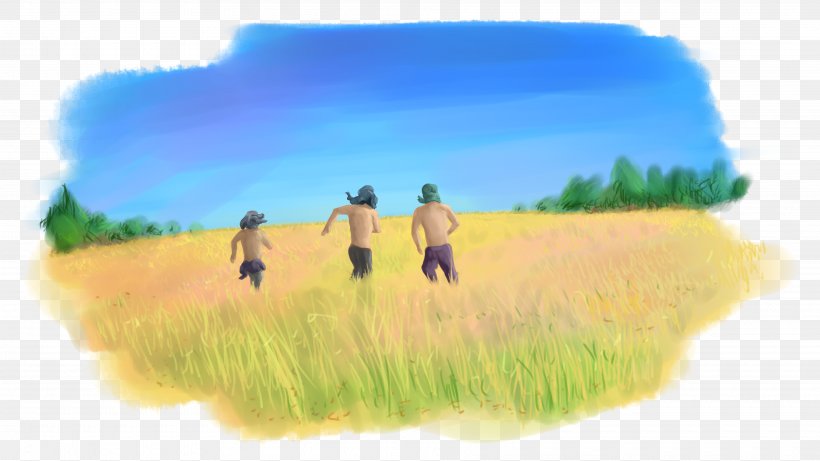 Ecoregion Illustration Desktop Wallpaper Grassland Happiness, PNG, 3840x2160px, Ecoregion, Computer, Ecosystem, Field, Grass Download Free