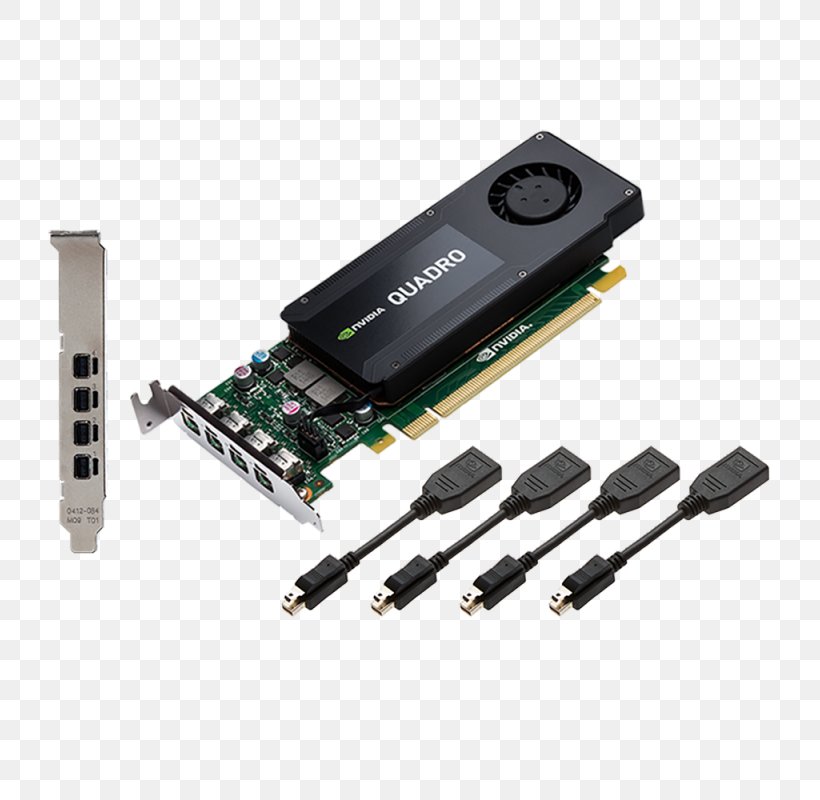 Graphics Cards & Video Adapters NVIDIA Quadro K1200 PNY Technologies GDDR5 SDRAM, PNG, 800x800px, 3d Computer Graphics, Graphics Cards Video Adapters, Adapter, Cable, Computer Component Download Free