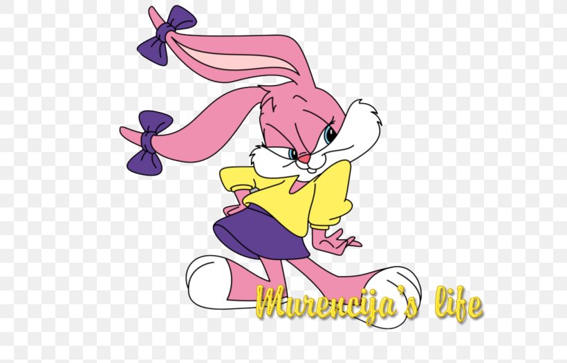 Babs Bunny Buster Bunny Bugs Bunny Rabbit Clip Art, PNG, 700x525px, Watercolor, Cartoon, Flower, Frame, Heart Download Free
