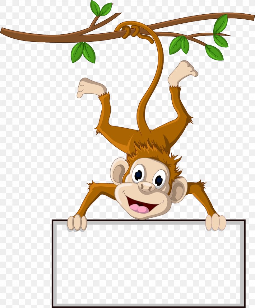 Monkey Cartoon Clip Art, PNG, 1326x1600px, Monkey, Animal Figure, Antler, Art, Branch Download Free