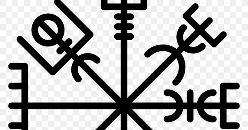 Ornament Vegvísir Runes Icelandic Magical Staves Art, PNG, 1200x630px, Ornament, Area, Art, Black And White, Brand Download Free