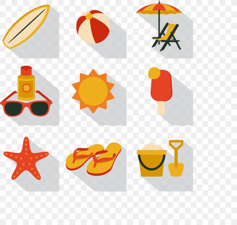 Summer Icon, PNG, 944x899px, Summer, Beach, Element, Orange, Pixel Download Free