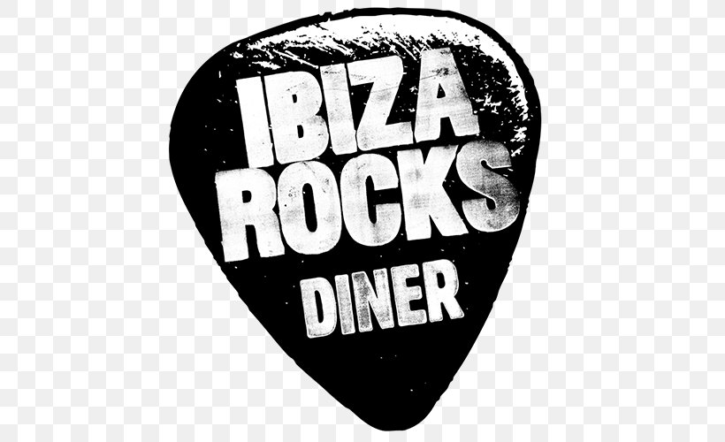 Ibiza Rocks Diner Ibiza Rocks Hotel, PNG, 500x500px, Ibiza Rocks Hotel Club Paraiso, Black, Black And White, Brand, Guitar Download Free