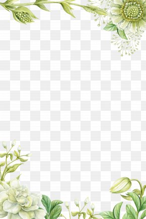 Green Flower Border Images Green Flower Border Transparent Png Free Download