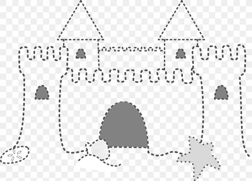 Sand Art And Play Castle Clip Art, PNG, 900x648px, Sand Art And Play, Area, Art, Black, Black And White Download Free