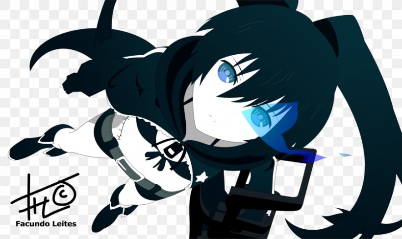 Black Rock Shooter DeviantArt Rendering Drawing, PNG, 900x537px, Watercolor, Cartoon, Flower, Frame, Heart Download Free