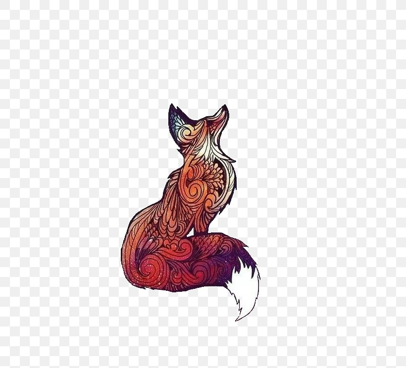90 Watercolor Fox Tattoo Design png  jpg 2023