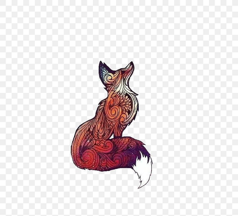 Drawing Red Fox Watercolor Painting, PNG, 500x744px, Drawing, Art, Carnivoran, Cartoon, Cat Download Free