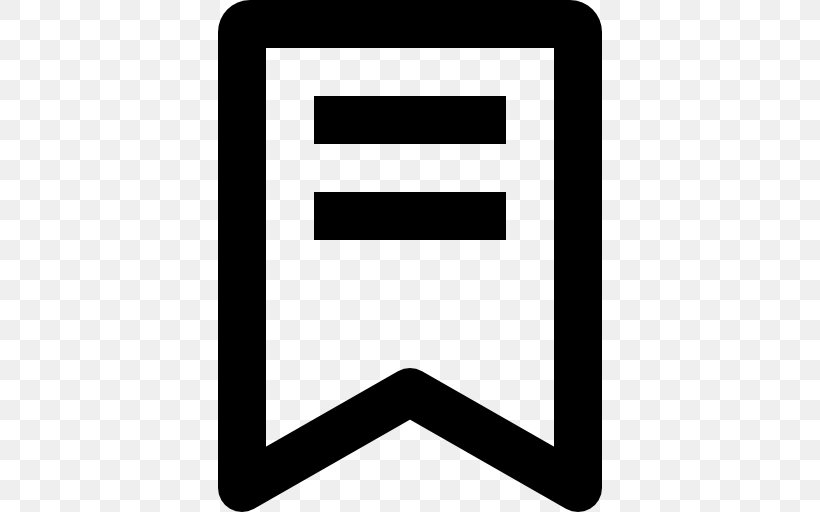 Bookmark Symbol, PNG, 512x512px, Bookmark, Black, Button, Rectangle, Symbol Download Free