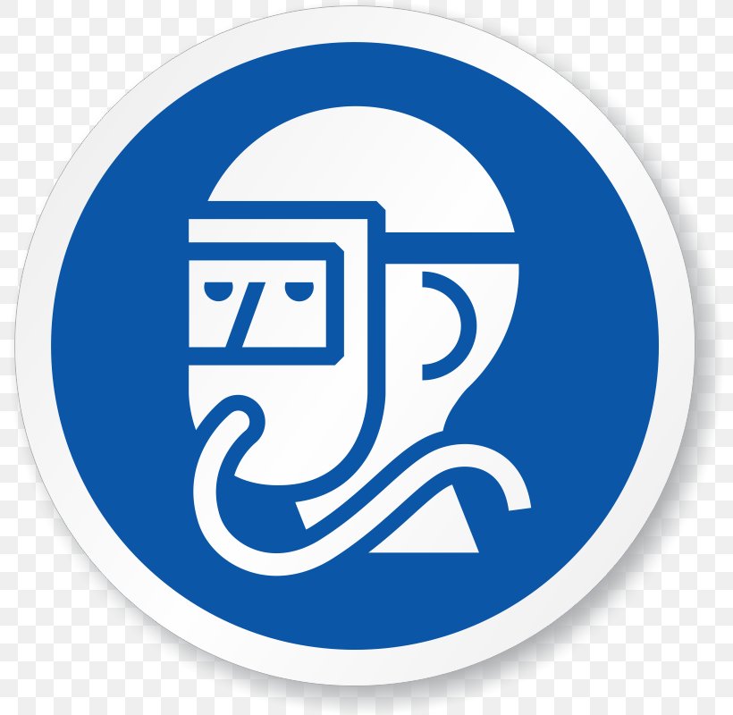 Hazard Respirator Personal Protective Equipment Sign Dust Mask, PNG, 800x800px, Hazard, Ansi Z535, Area, Blue, Brand Download Free