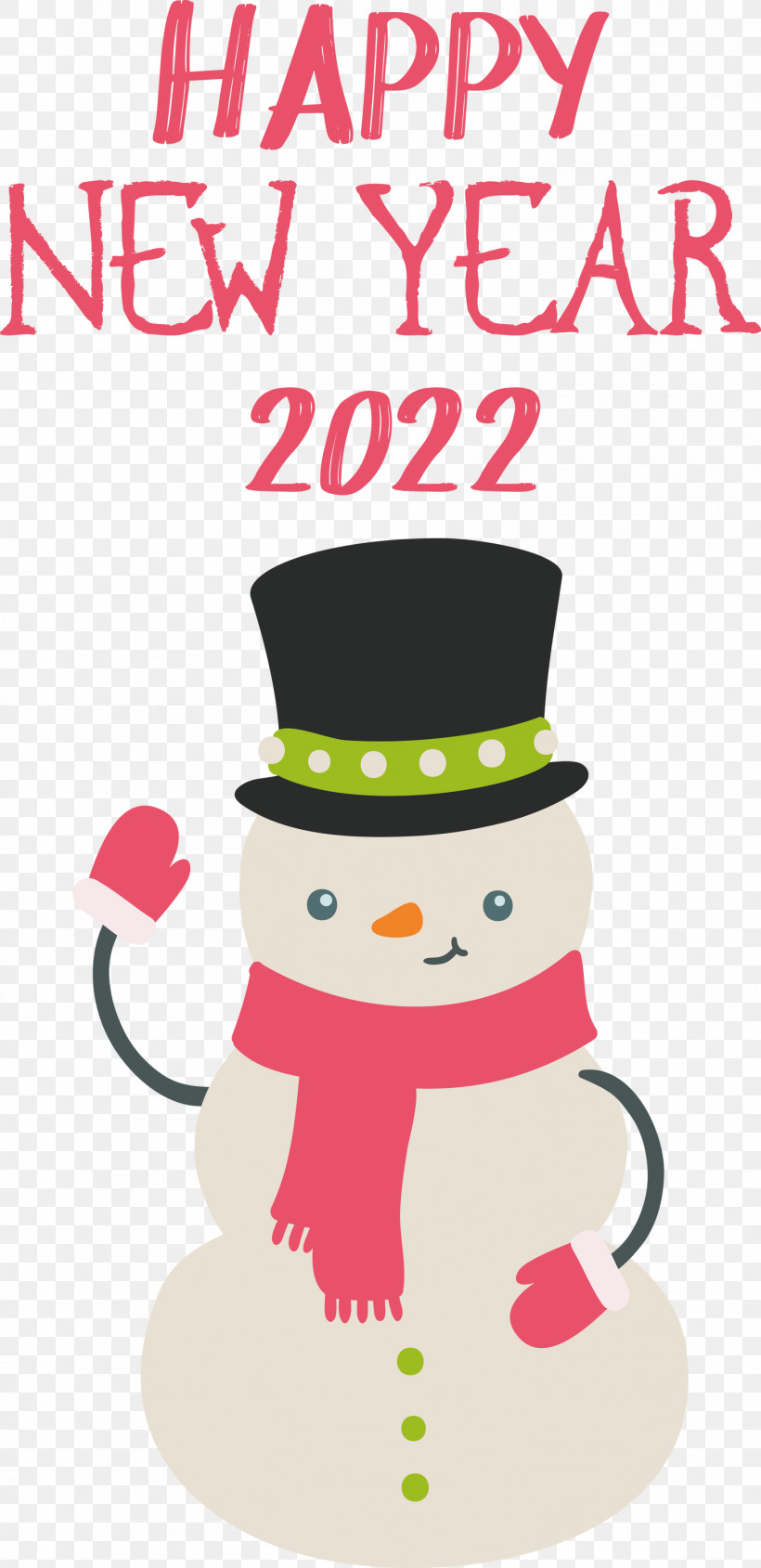 Happy New Year 2022 2022 New Year 2022, PNG, 1456x3000px, Christmas Day, Bauble, Cartoon, Character, Christmas Tree Download Free