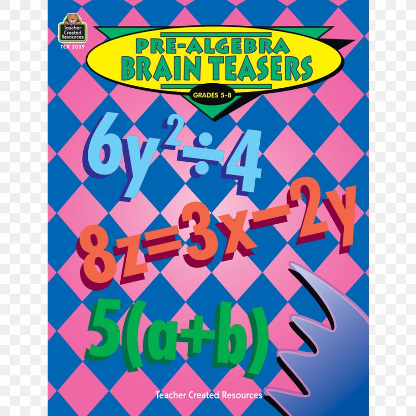 Pre-Algebra Brain Teasers Mathematics Teacher Worksheet, PNG, 900x900px, Mathematics, Algebra, Area, Art Paper, Brain Teaser Download Free