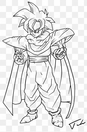 Line Art Drawing Goku DeviantArt, PNG, 1600x3127px, Line Art, Arm, Art ...