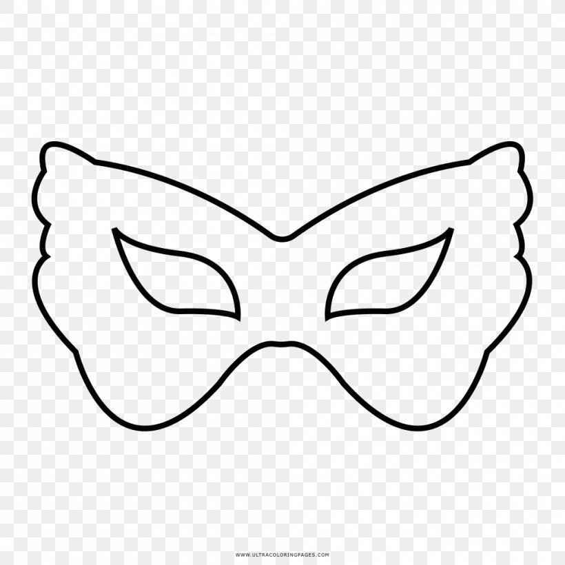 Mask Coloring Book Drawing Disguise Headgear, PNG, 1000x1000px, Watercolor, Cartoon, Flower, Frame, Heart Download Free