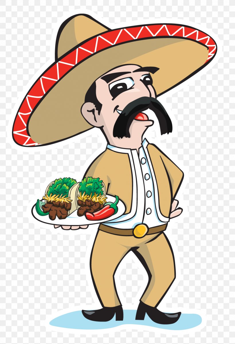 Tacos El Ranchero Food Clip Art, PNG, 981x1440px, Taco, Art, Artwork, Cartoon, Clothing Download Free