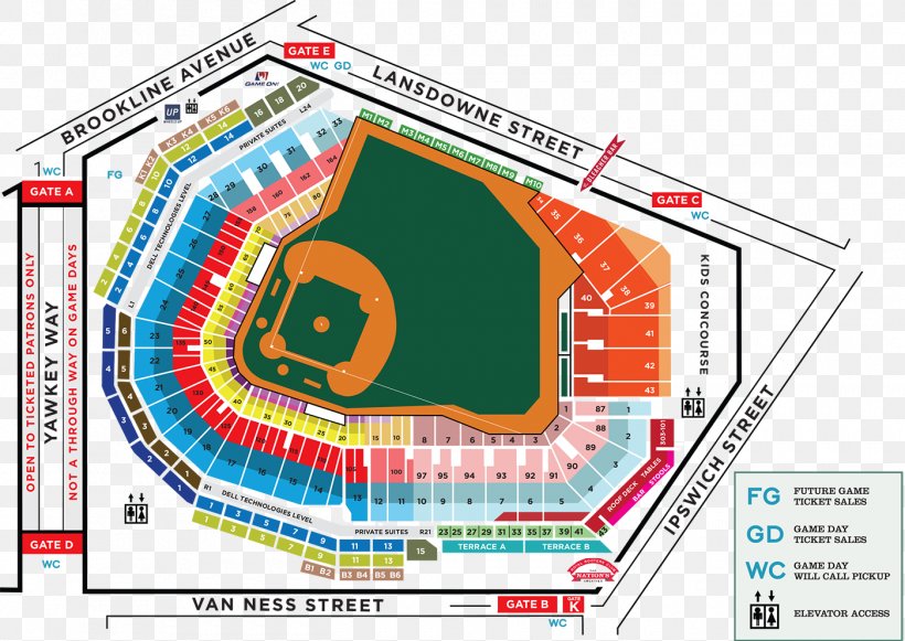 Fenway Park Detailed Seating Chart