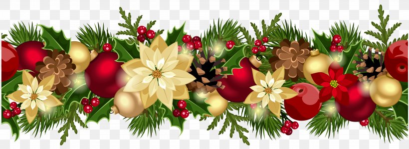 Garland Clip Art, PNG, 5000x1829px, Wedding Invitation, Branch, Christmas, Christmas And Holiday Season, Christmas Decoration Download Free