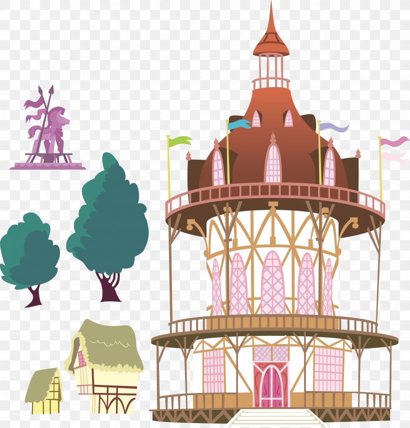 My Little Pony: Friendship Is Magic, PNG, 2343x2444px, Pony, Amusement Park, Amusement Ride, Architecture, Artist Download Free