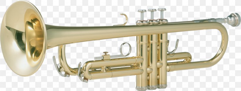 Trumpet Brass Instrument Musical Instrument, PNG, 2357x895px, Watercolor, Cartoon, Flower, Frame, Heart Download Free