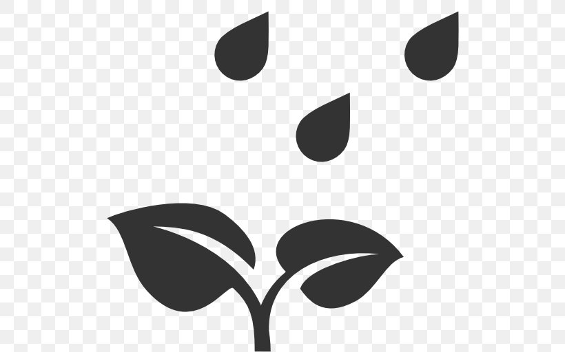 Icon Design Plants Shoeblackplant, PNG, 512x512px, Icon Design, Artwork, Black, Black And White, Leaf Download Free