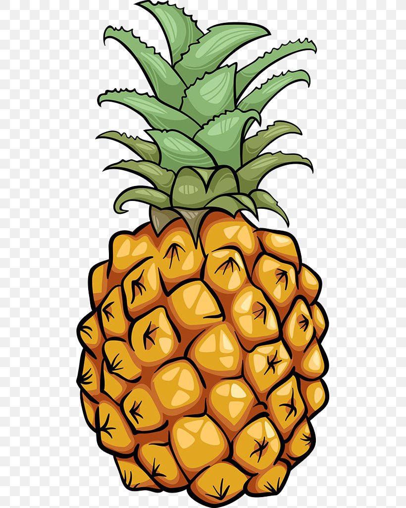 Pineapple Cartoon Royalty-free Illustration, PNG, 511x1024px, Pineapple, Ananas, Bromeliaceae, Cartoon, Commodity Download Free