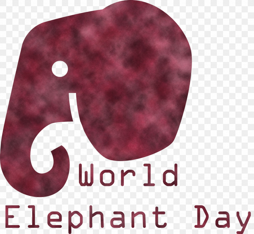 World Elephant Day Elephant Day, PNG, 3000x2763px, World Elephant Day, Coheed And Cambria, Meter, Purple Download Free