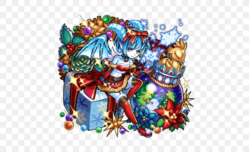 Monster Strike Christmas Santa Claus Character Lucifer, PNG, 500x500px, Monster Strike, Art, Character, Christmas, Fictional Character Download Free