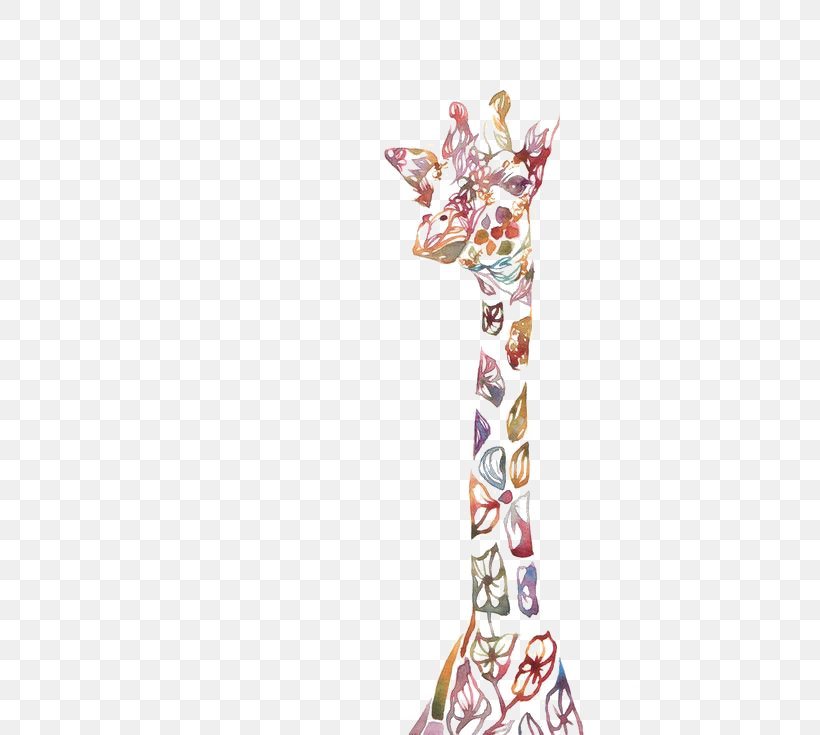 Northern Giraffe Baby Giraffes Watercolor Painting, PNG, 500x735px, Northern Giraffe, Animal, Baby Giraffes, Clothing, Color Download Free
