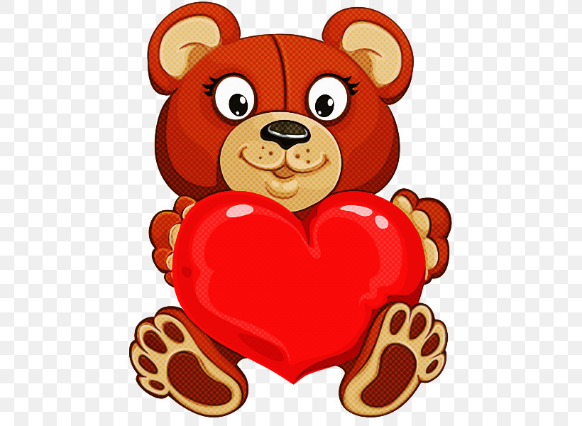 Teddy Bear, PNG, 462x600px, Red, Cartoon, Heart, Love, Teddy Bear Download Free