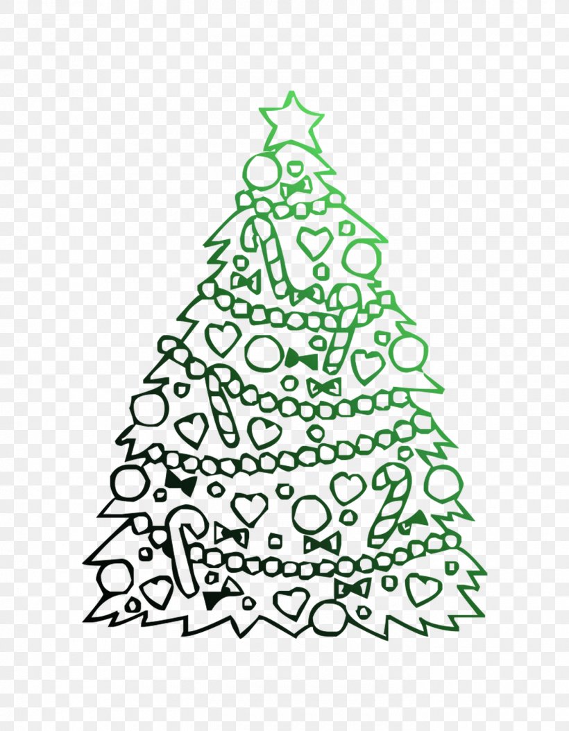 Coloring Book Christmas Tree Christmas Day Christmas