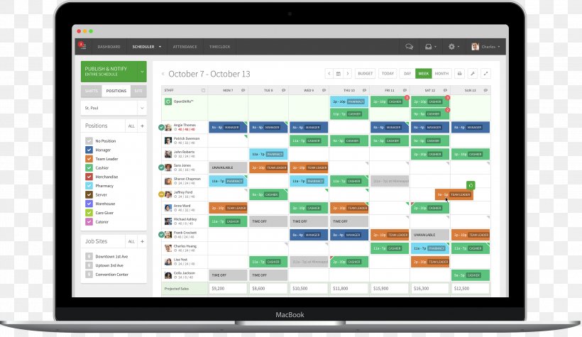 Employee Scheduling Software Schedule Workforce Management Computer Software, PNG, 3000x1740px, Employee Scheduling Software, Applicant Tracking System, Area, Brand, Business Download Free