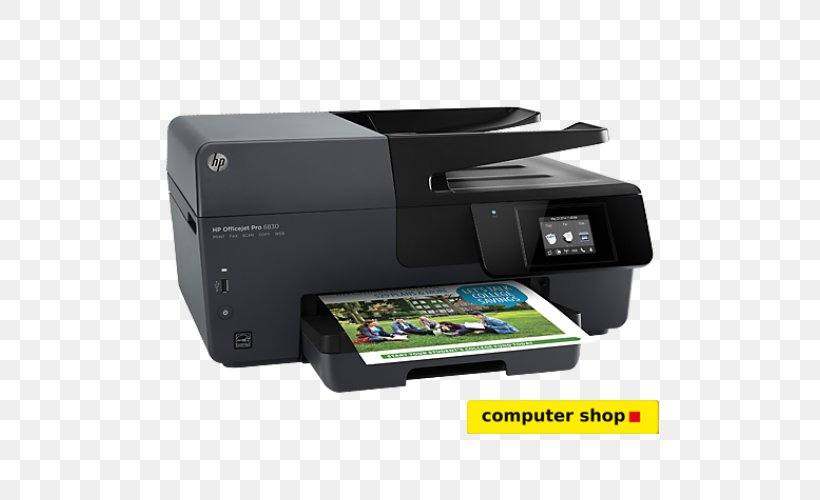 Hewlett-Packard HP Officejet Pro 6830 Multi-function Printer Inkjet Printing, PNG, 500x500px, Hewlettpackard, Druckkopf, Electronic Device, Electronics, Hp Officejet Pro 8720 Download Free