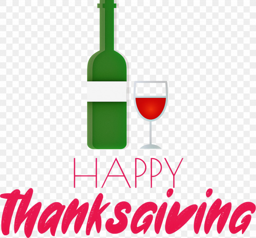 Happy Thanksgiving, PNG, 3000x2797px, Happy Thanksgiving, Bottle, Dessert Wine, Glass Bottle, Logo Download Free