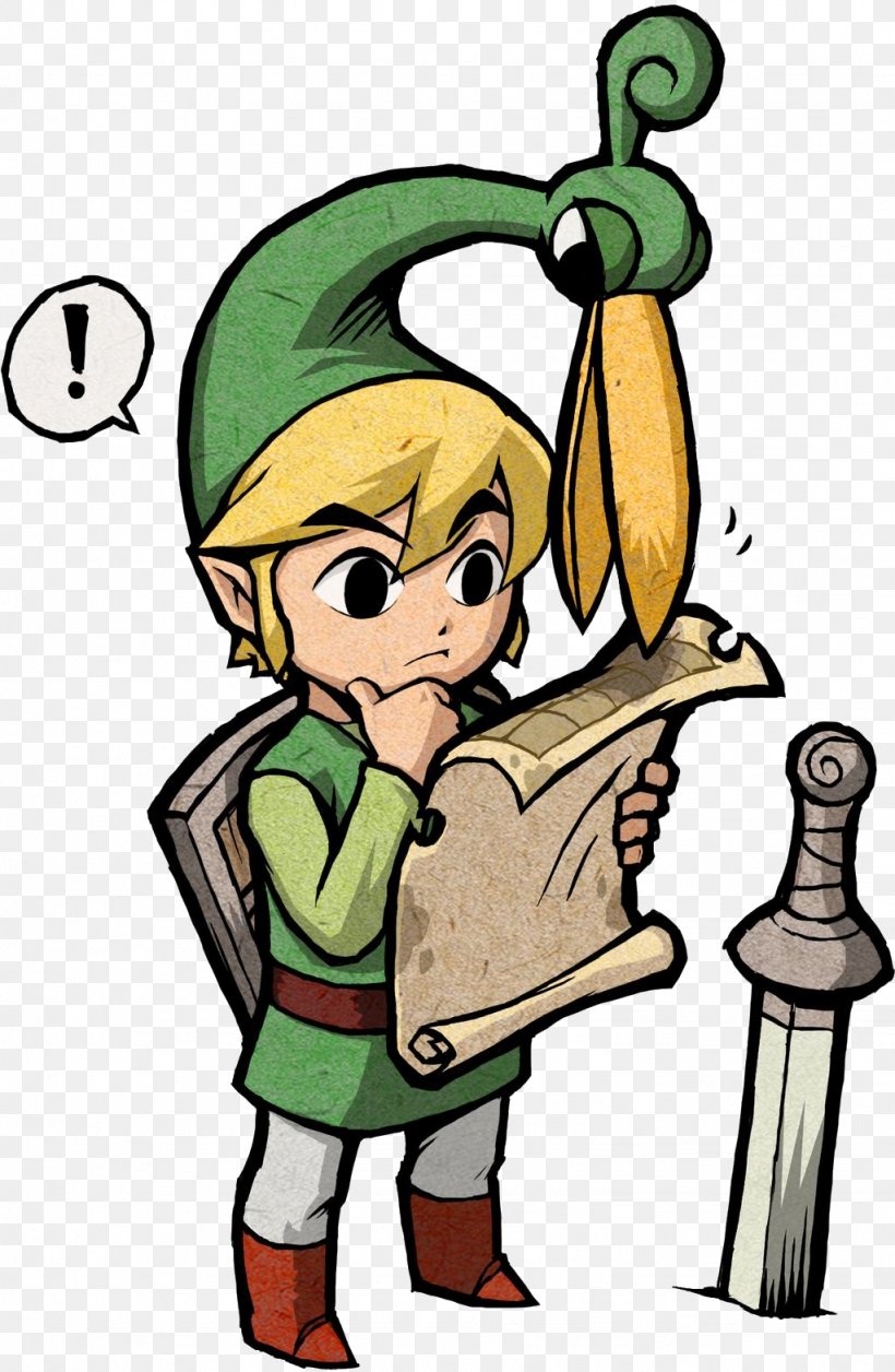 The Legend Of Zelda: The Minish Cap The Legend Of Zelda: The Wind Waker The Legend Of Zelda: A Link To The Past Wii U, PNG, 1024x1569px, Legend Of Zelda The Minish Cap, Artwork, Cartoon, Fiction, Fictional Character Download Free