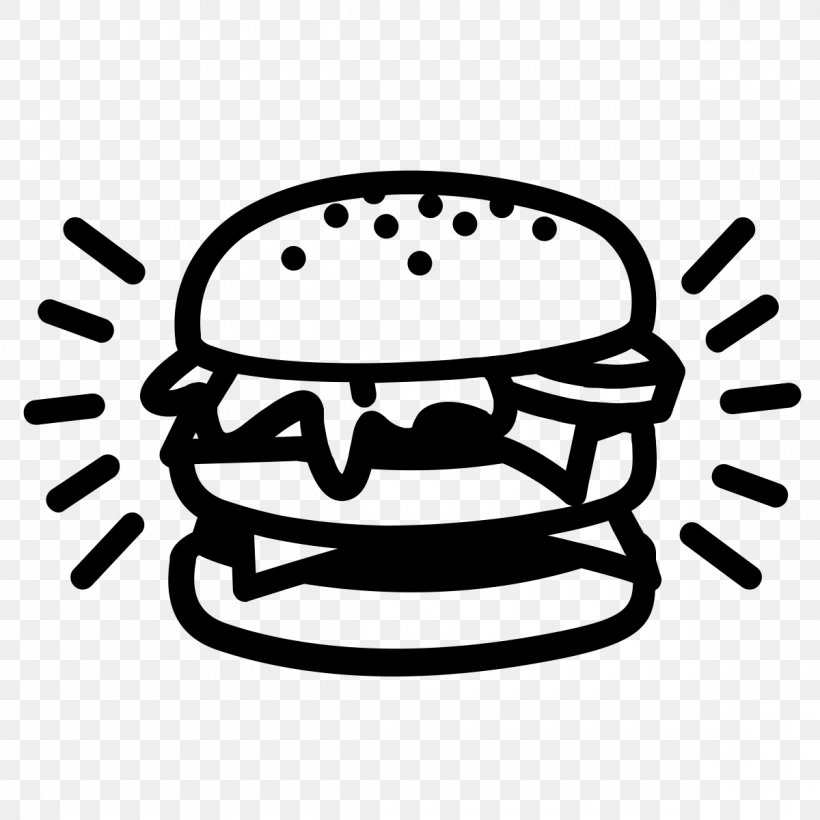 Hamburger Cheeseburger French Fries Milkshake Black Cow Burgers & Fries, PNG, 1200x1200px, Hamburger, Artwork, Black And White, Burger Fuel, Cheeseburger Download Free
