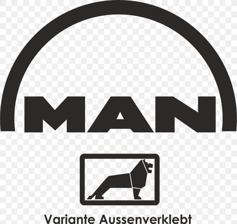 MAN Truck & Bus MAN SE Car Sticker, PNG, 1892x1785px, Man Truck Bus, Area, Black, Black And White, Brand Download Free