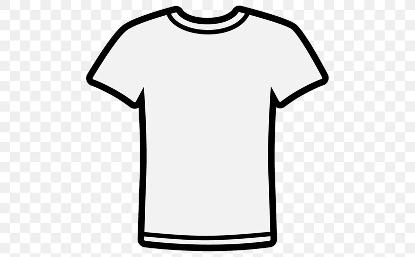 T-shirt Clip Art Sleeve Hoodie, PNG, 500x507px, Tshirt, Area, Black, Black And White, Blouse Download Free