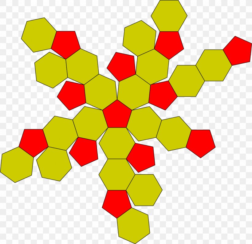 Truncated Icosahedron Net Truncated Icosidodecahedron Truncation, PNG, 1057x1024px, Truncated Icosahedron, Archimedean Solid, Area, Cuboctahedron, Edge Download Free