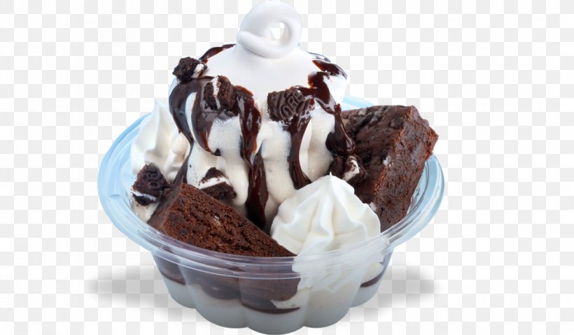 Chocolate Brownie Sundae Banana Split Ice Cream Fudge, PNG, 940x550px, Chocolate Brownie, Banana Split, Biscuits, Butter, Caramel Download Free