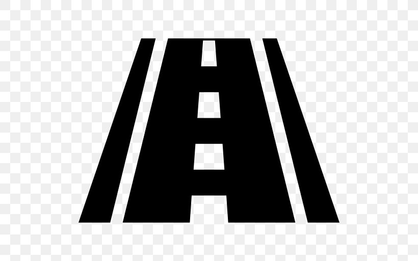 Road Highway Symbol Clip Art, PNG, 512x512px, Road, Black, Black And White, Brand, Highway Download Free