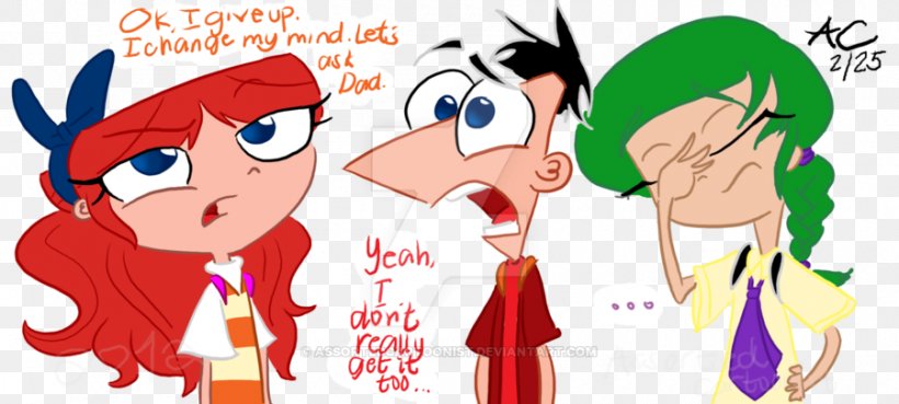 Isabella Garcia-Shapiro Phineas Flynn Ferb Fletcher Fan Art Phineas And Ferb: Quest For Cool Stuff, PNG, 900x406px, Watercolor, Cartoon, Flower, Frame, Heart Download Free