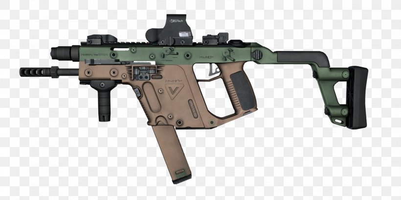 KRISS Vector Submachine Gun Firearm Weapon .45 ACP, PNG, 1600x797px, Watercolor, Cartoon, Flower, Frame, Heart Download Free