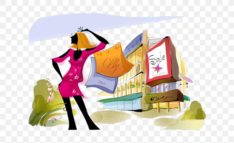 Vector Graphics Shopping Centre Clip Art Image, PNG, 671x503px, Shopping Centre, Art, Bag, Cartoon, Human Behavior Download Free