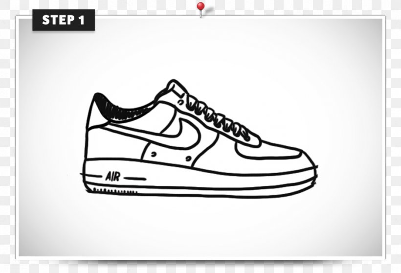 Air Force Shoe Nike Sneakers Clip Art, PNG, 939x640px, Air Force, Area, Athletic Shoe, Black, Black And White Download Free