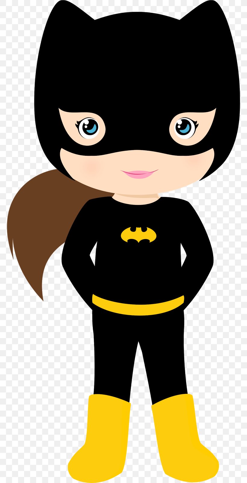 Batgirl Catwoman Batman Superhero Clip Art, PNG, 774x1600px, Batgirl, Batman, Black, Carnivoran, Cartoon Download Free