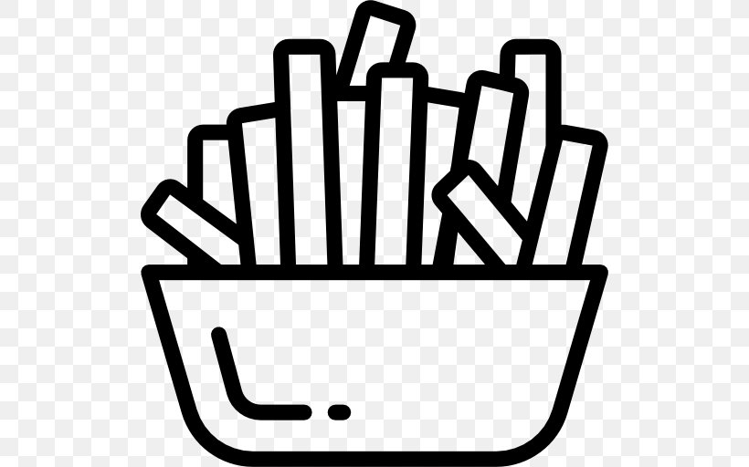 French Fries Cheese Fries Coffee Hors D'oeuvre Potato, PNG, 512x512px, French Fries, Area, Black And White, Blanching, Cheese Download Free